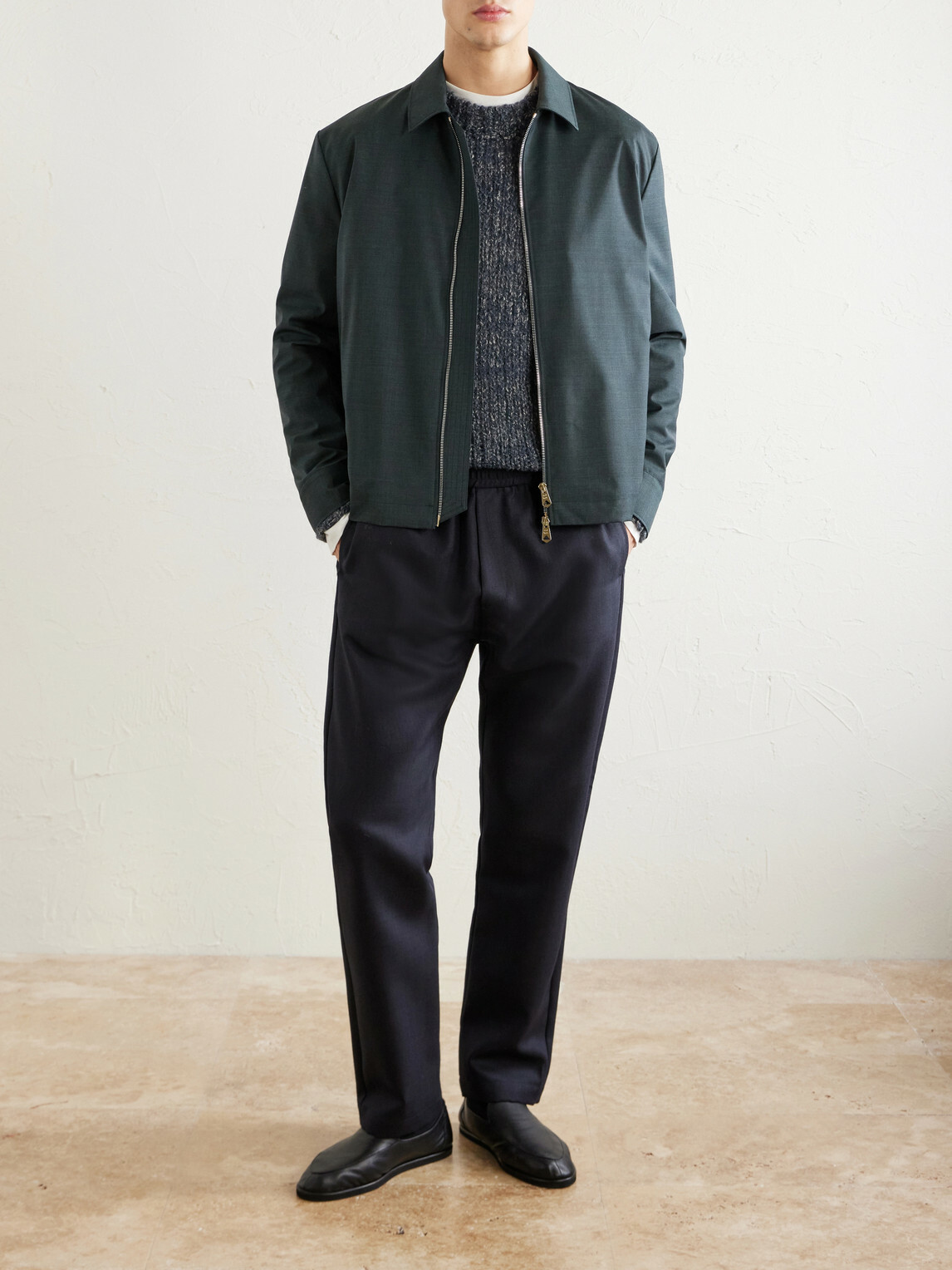 Barena - Alpaca, Wool and Linen-Blend Sweater - Blue