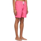 Solid and Striped Pink The California Swim Shorts