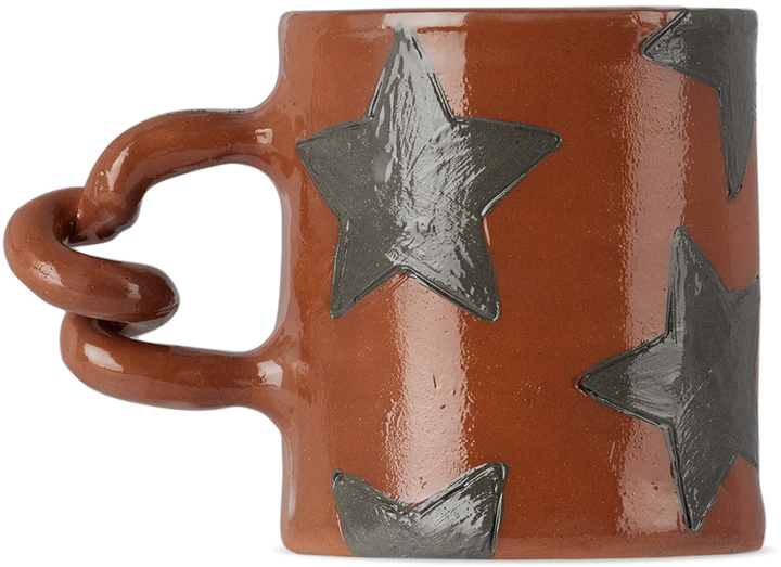 Photo: Harlie Brown Studio SSENSE Exclusive Black & Brown Star Delights Wiggle Mug