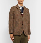 Beams Plus - Brown Unstructured Harris Tweed Houndstooth Wool Blazer - Brown
