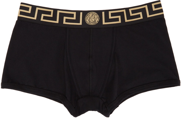 Photo: Versace Underwear Two-Pack Black Greca Border Briefs