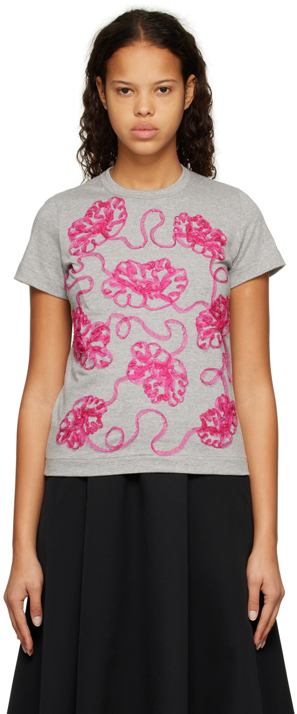 tao Gray Floral T-Shirt