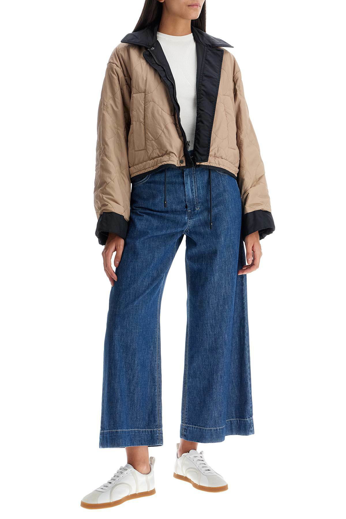 【関税&送料込み】Max Mara Reversible Jacket Sand And Blue WEEKEND MAX MARA reversible cropped bomber jacket Blue