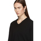 Boris Bidjan Saberi Black Cashmere V-Neck Sweater