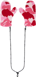 BAPE Pink Abc Camo Boa Mitts
