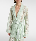 Dolce&Gabbana Belted lace blazer