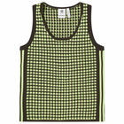 Adidas x Wales Bonner Crochet Vest in Semi Frozen Yellow/Night Brown