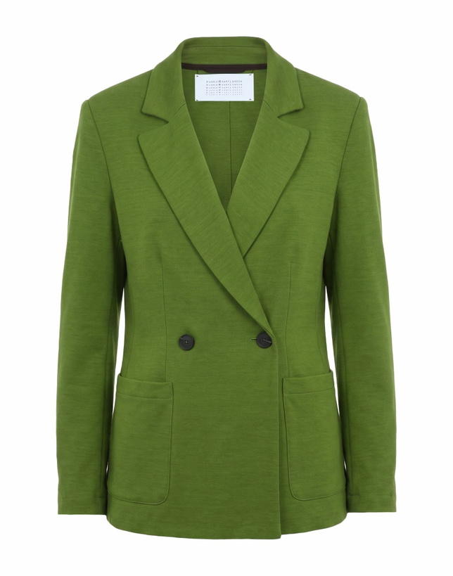 Photo: Harris Wharf London Womens Blazer in Green