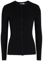 Simkhai Mabel Textured Cut-out Knit top Black