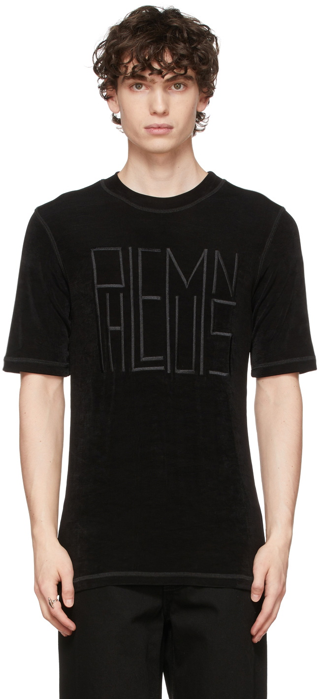 Phlemuns SSENSE Exclusive Black Logo T-Shirt