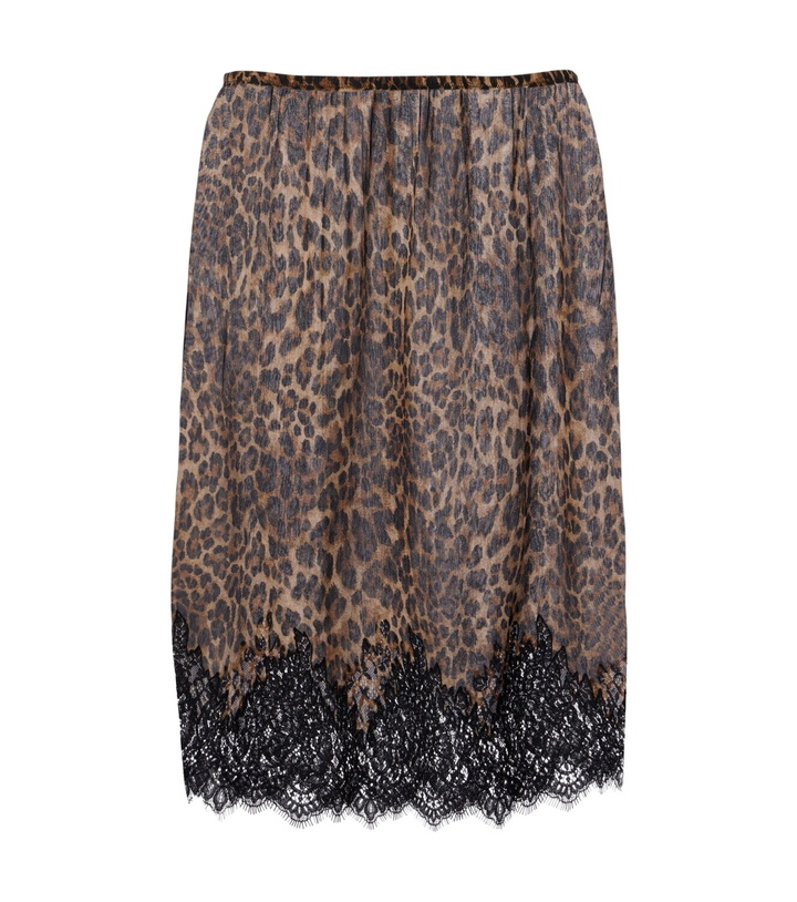 Photo: Nili Lotan Thea animal-print silk midi skirt