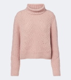 Moncler Wool, alpaca, and cashmere turtleneck sweater