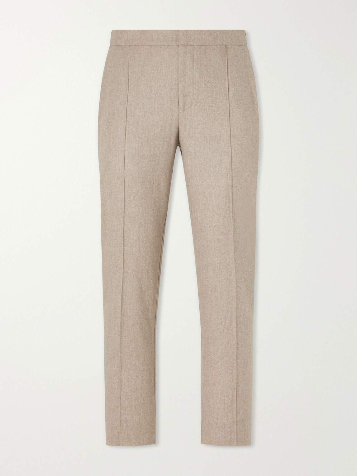 Zegna - Straight-Leg Wool, Cashmere and Silk-Blend Trousers - Brown