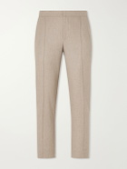 Zegna - Straight-Leg Wool, Cashmere and Silk-Blend Trousers - Brown