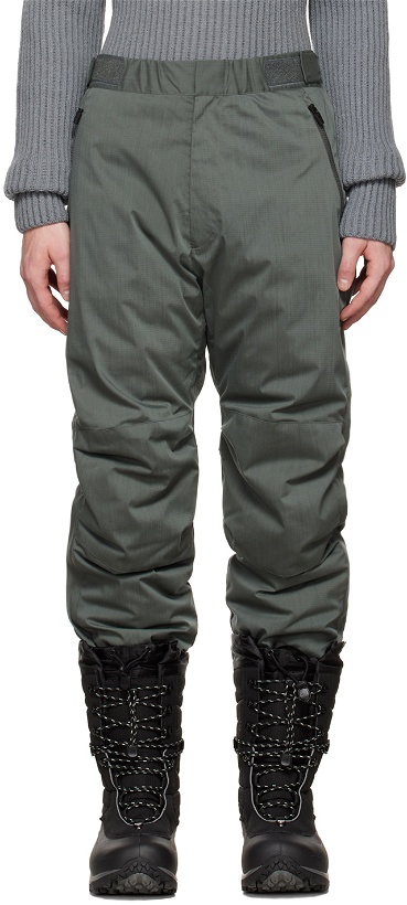 Photo: Snow Peak Green Fire-Resistant Down Trousers