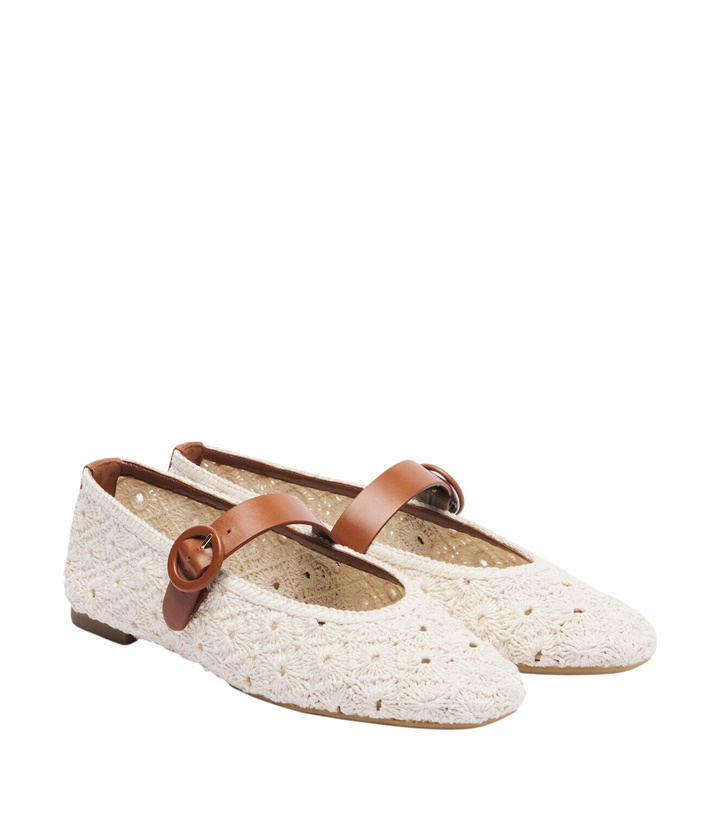 Photo: Aquazzura Loom macramé Mary Jane flats