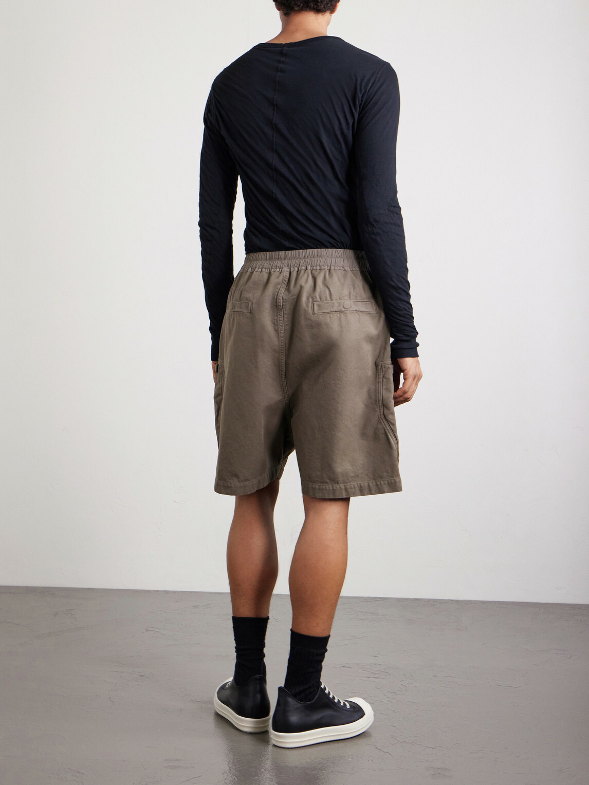 DRKSHDW by Rick Owens - Bauhaus Straight-Leg Cotton-Canvas Shorts