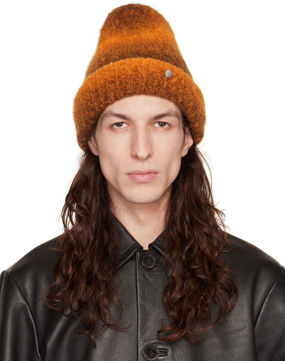 Études Orange & Brown Moondog Beanie DSC03671.jpg?v=1755227920&  main image 3