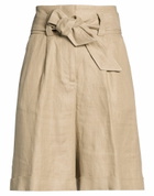 Peserico Womens Shorts & Bermuda Shorts Khaki