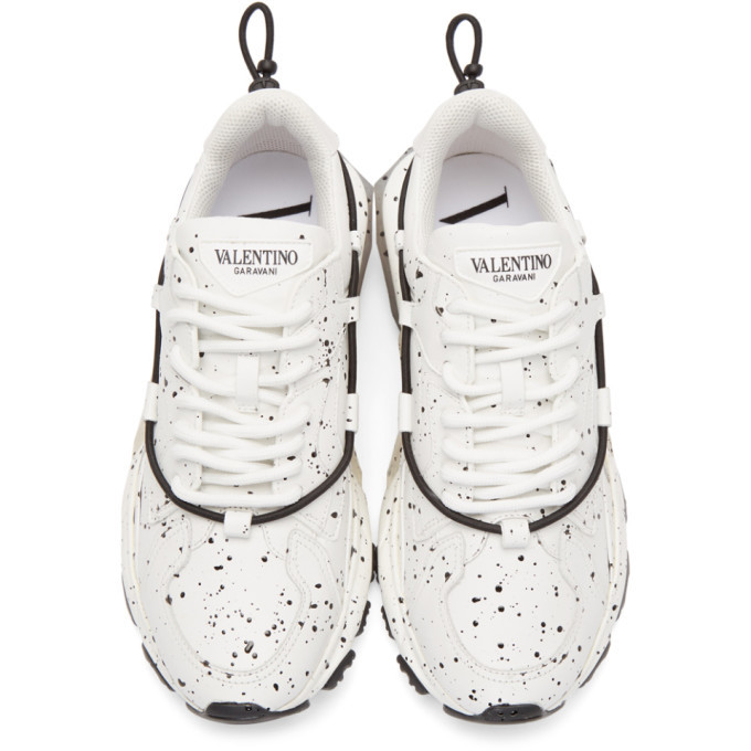 Valentino White Valentino Garavani Hand Spray Painted Bounce
