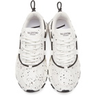 Valentino White Valentino Garavani Hand Spray Painted Bounce Sneakers