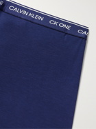 CALVIN KLEIN UNDERWEAR - Recycled Stretch-Jersey Boxer Briefs - Blue