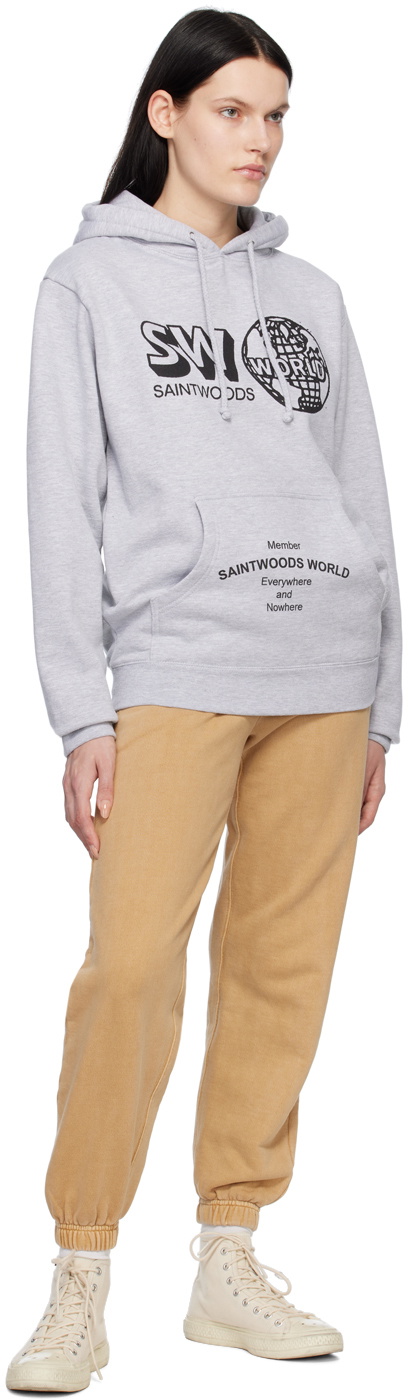 Saintwoods Gray SW World Member Hoodie