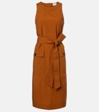 Saint Laurent Belted midi dress