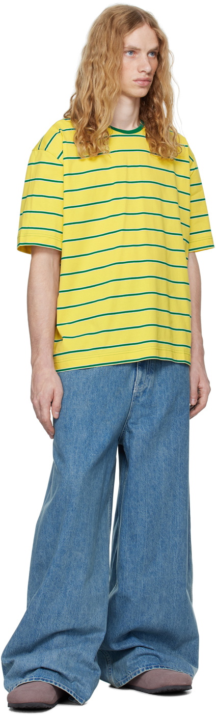 SUNNEI Yellow Striped Over T-shirt