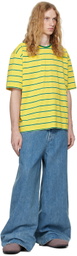 SUNNEI Yellow Striped Over T-shirt