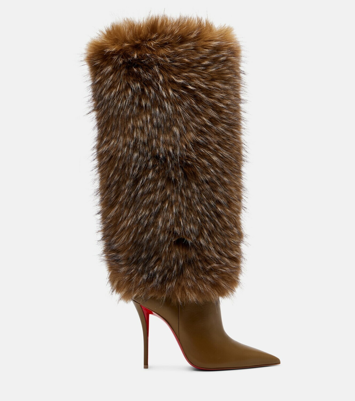 Christian Louboutin Yangzee 100 leather knee-high boots