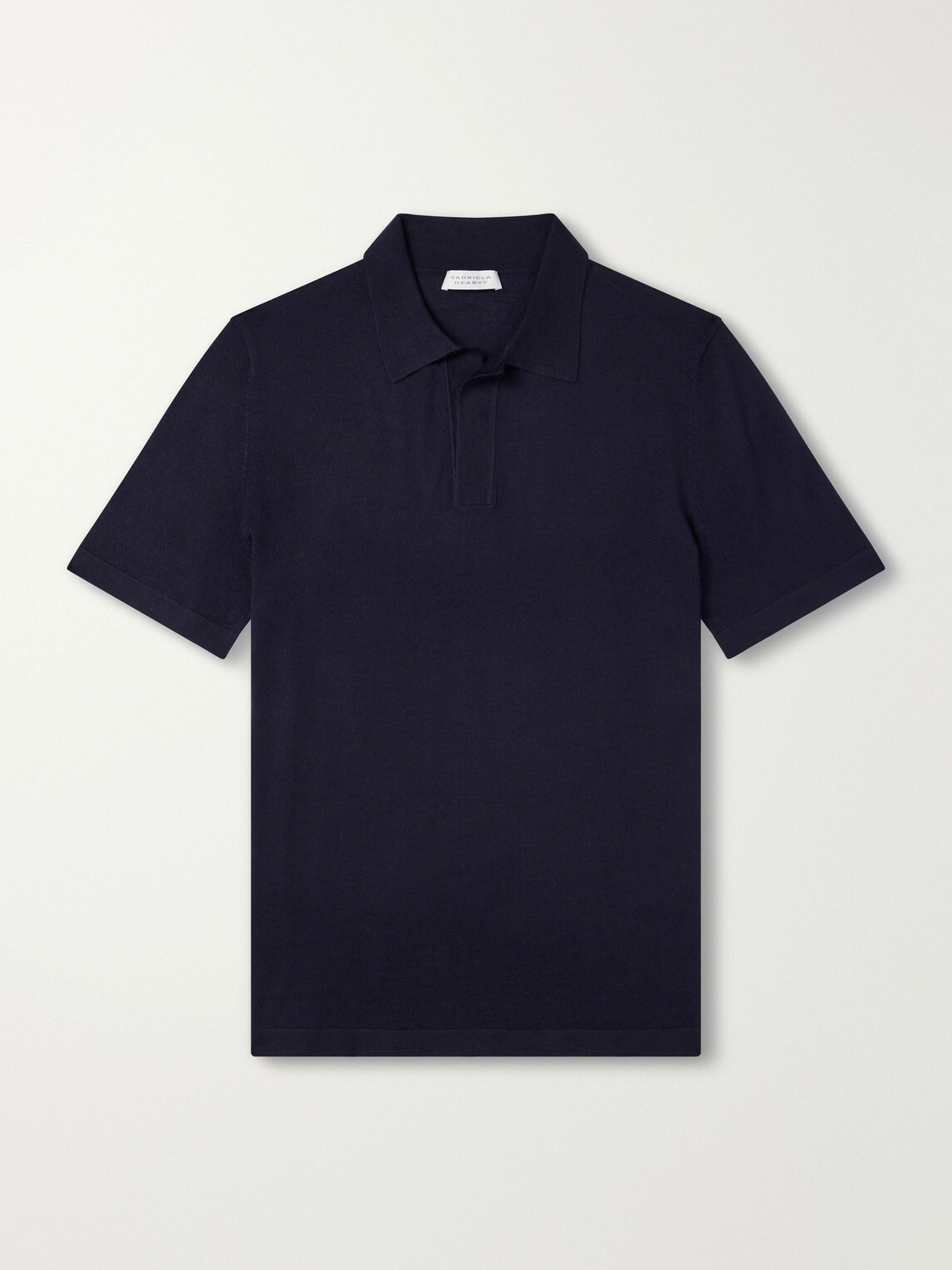 Gabriela Hearst - Stendhal Cashmere and Silk-Blend Polo Shirt - Blue
