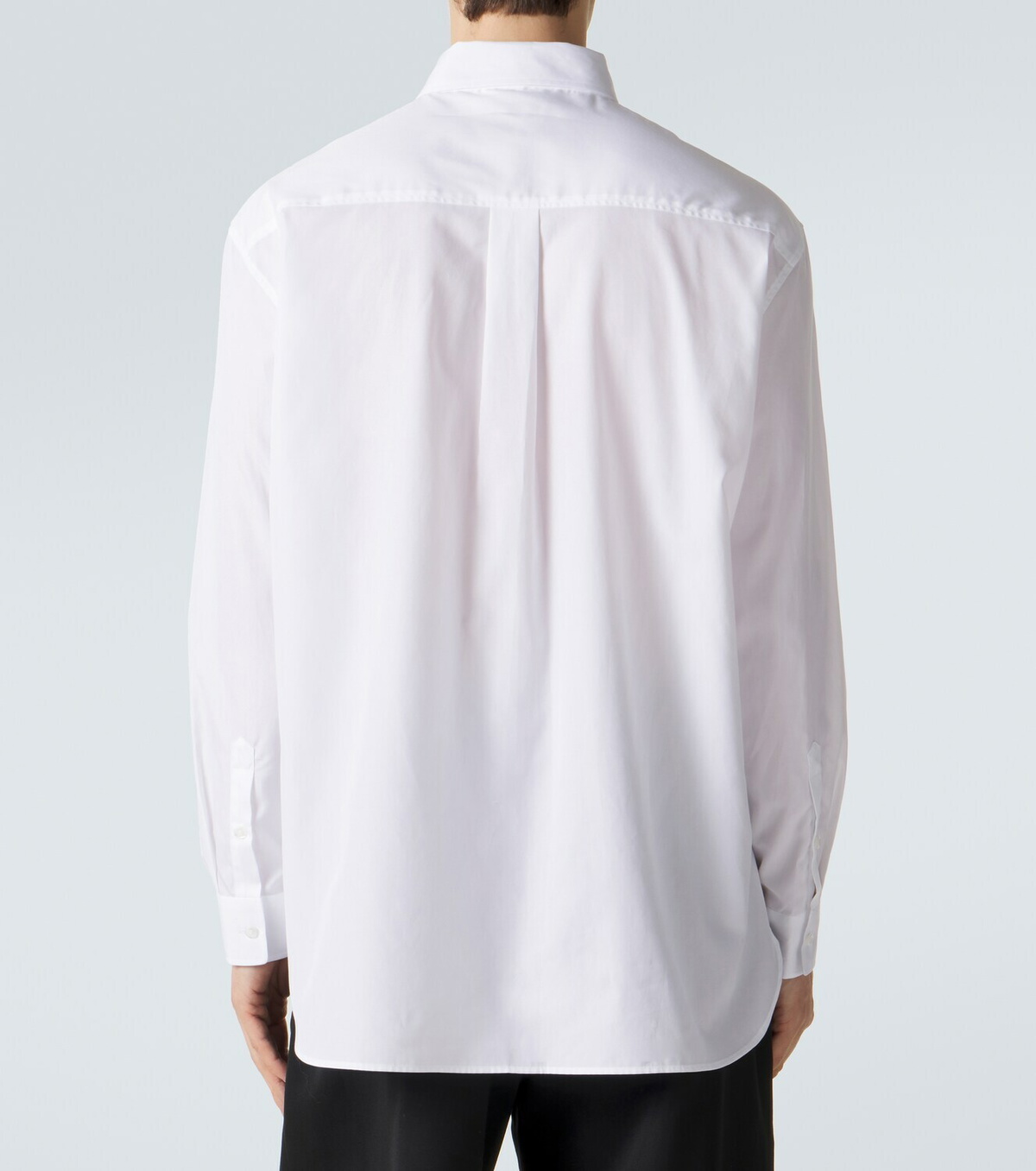 Simone Rocha Floral-appliqué cotton poplin shirt