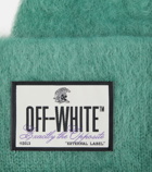 Off-White - Embroidered mohair wool-blend beanie