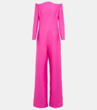 Valentino Crêpe Couture off-shoulder jumpsuit