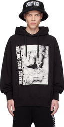Versace Jeans Couture Black Logo Swan Hoodie
