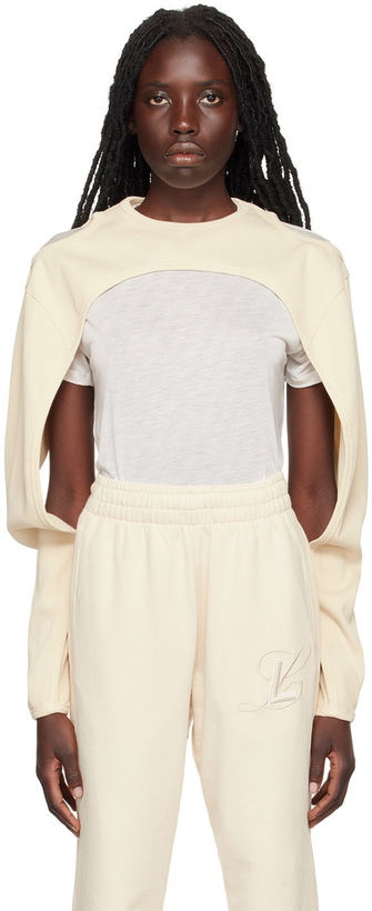 Photo: Luar Beige Bolero Long Sleeve T-Shirt