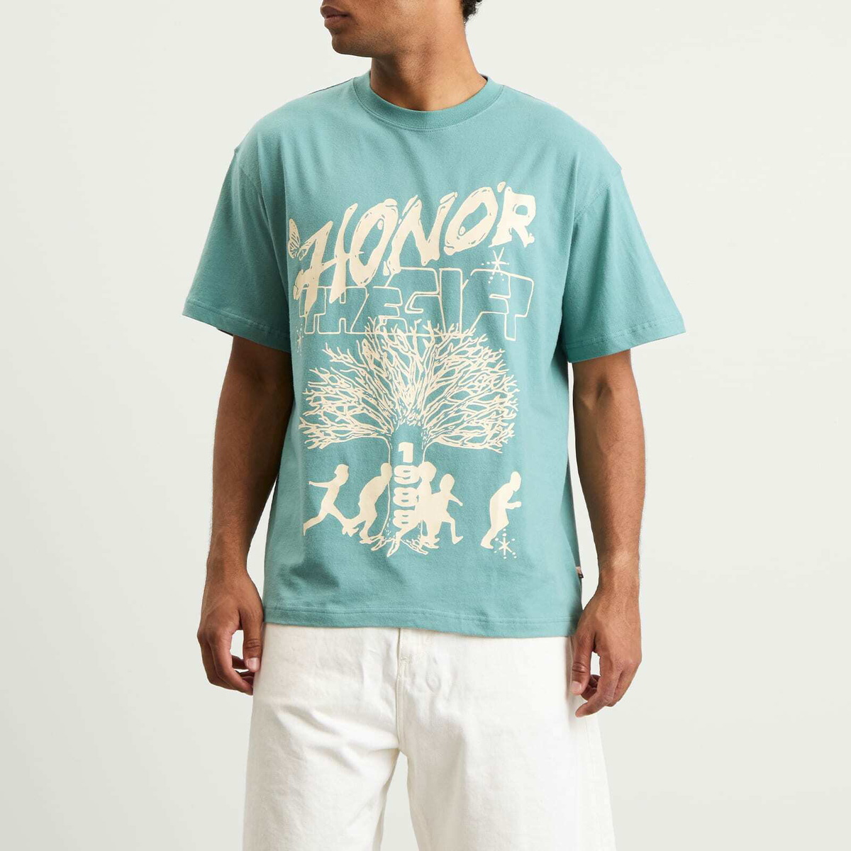 Honor the Gift Men's Family Tree T-Shirt in Green