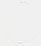 Persée Gradient 18kt gold necklace with diamond and pearls