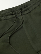 Y-3 - Tapered Logo-Appliquéd Cotton-Jersey Sweatpants - Green