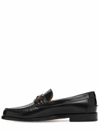 GUCCI - 25mm Gg Web Kaveh Leather Loafers