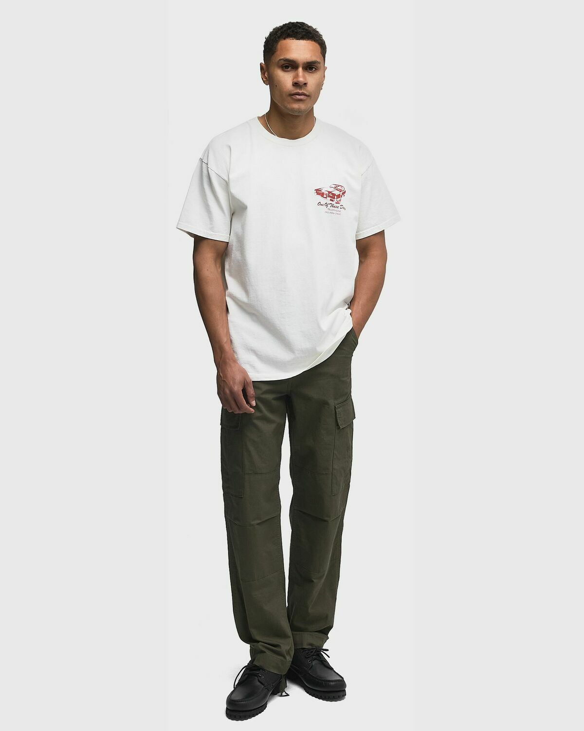 One of these Days TIRE SERVICE TSHIRT White Mens Shortsleefe