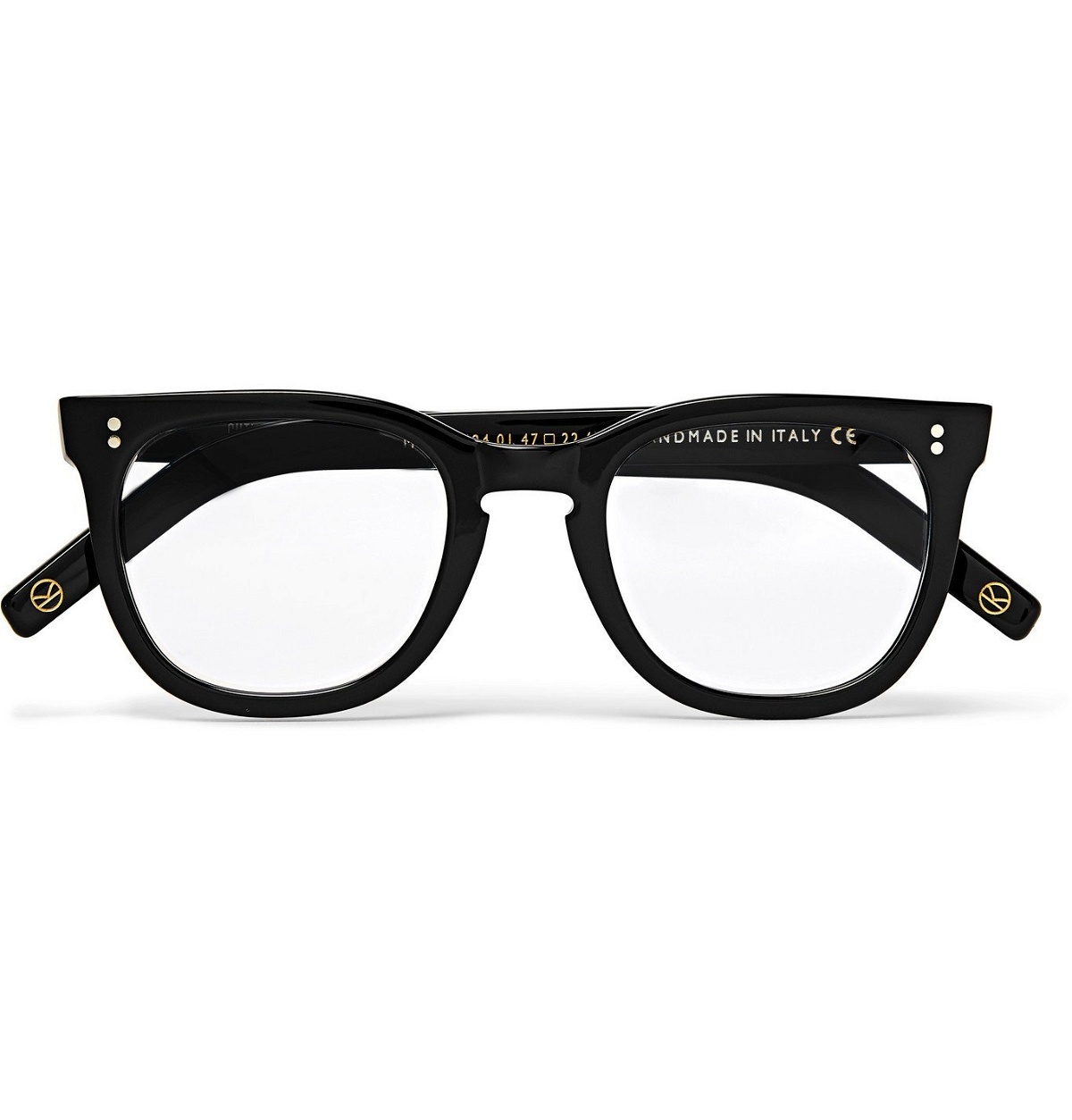 Photo: Kingsman - Cutler and Gross D-Frame Tortoiseshell Acetate Optical Glasses - Black
