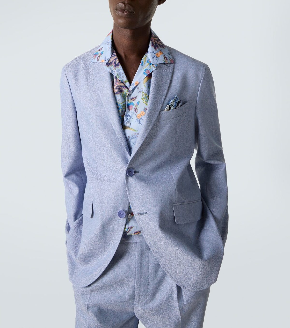 Etro Cotton jacquard blazer