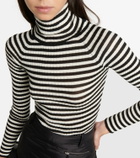 Khaite Kita ribbed-knit silk turtleneck sweater