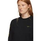 Off-White SSENSE Exclusive Black and Yellow Acrylic Arrows Long Sleeve T-Shirt