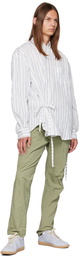 John Elliott White Crinkled Shirt