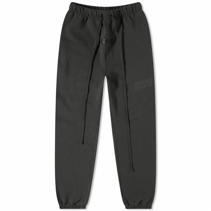 Photo: Fear of God ESSENTIALS Logo Sweat Pant in Off Black