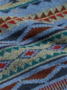 Faherty - Doug Good Feather Fair Isle Jacquard-Knit Wool Sweater - Blue