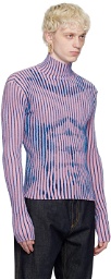 Jean Paul Gaultier Pink Striped Sweater